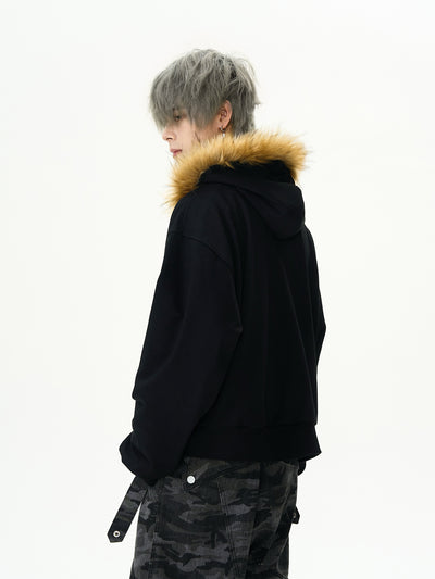 Fur zip hoodie OR3737