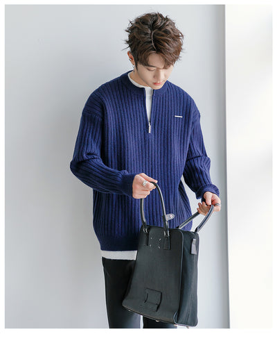 Half zip knit sweater OR3745