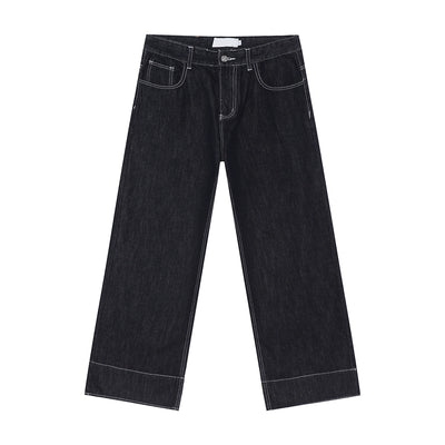 White edge straight jeans OR3958