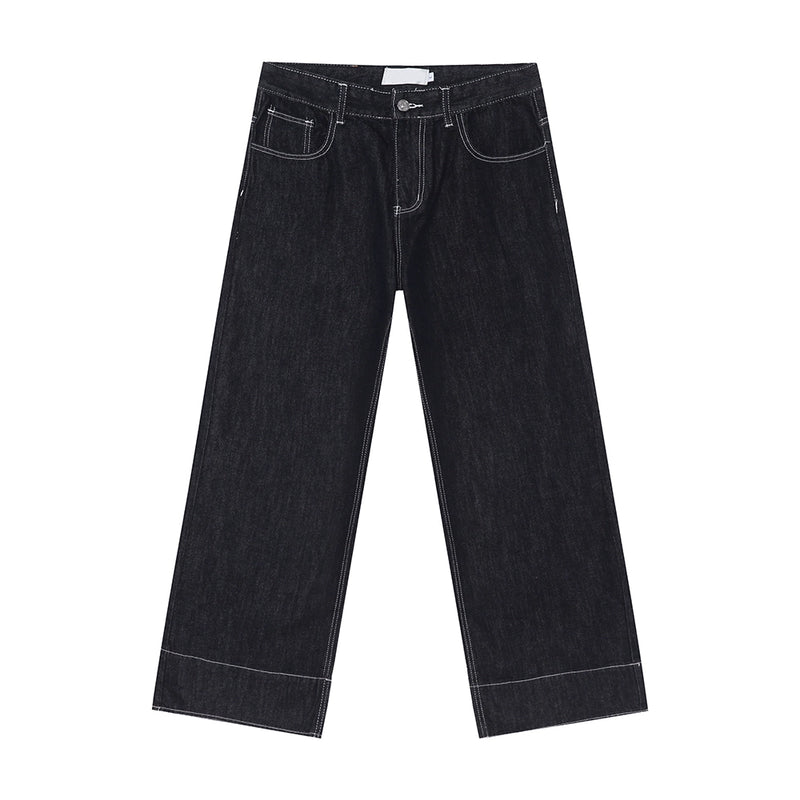 White edge straight jeans OR3958