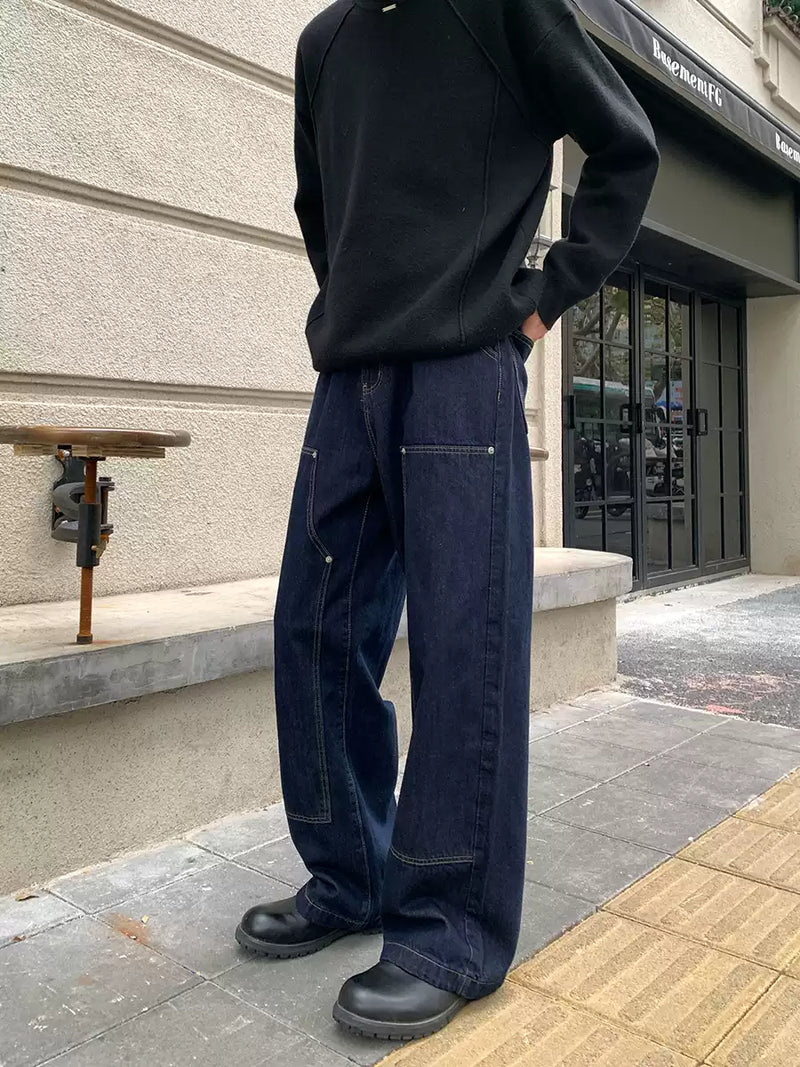 UTILITY WIDE DENIM PANTS OR4048