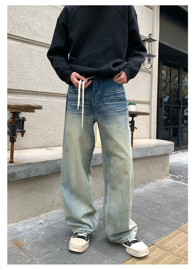 Gradient wide denim pants OR4049