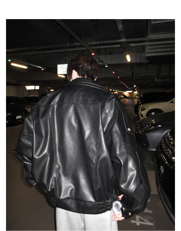 Black leather jacket OR3703