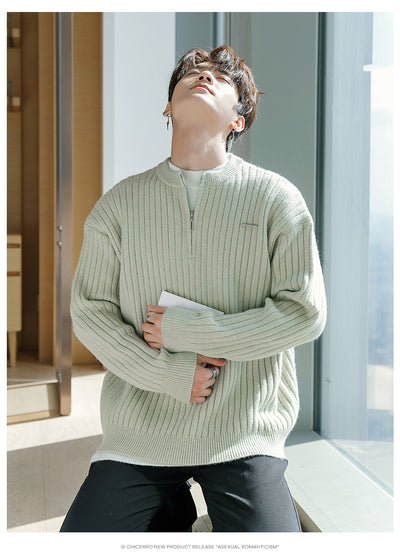 Half zip knit sweater OR3745