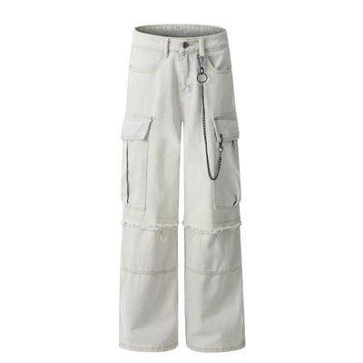 Heavyweight cargo denim pants OR4004