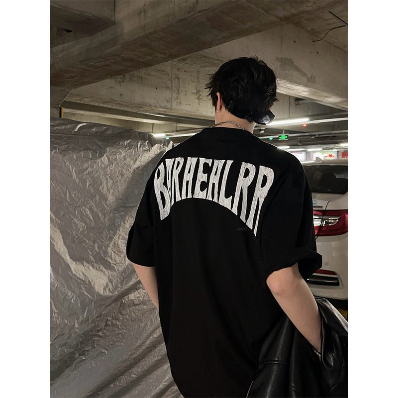 Back logo print T-shirt OR2877 - ORUN