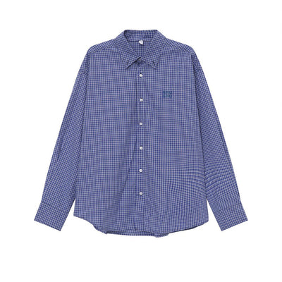 Blue plaid shirt OR3306 - ORUN