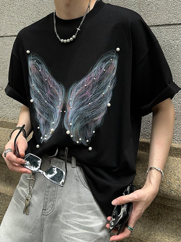 Butterfly print T-shirt OR3161 - ORUN