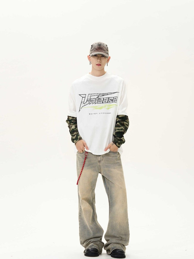 Camouflage fake long sleeve T-shirt OR3544 - ORUN