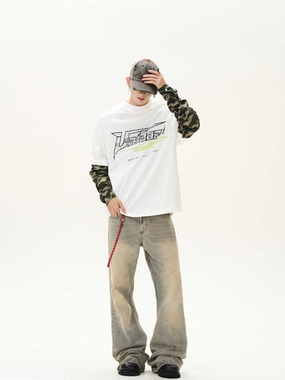 Camouflage fake long sleeve T-shirt OR3544 - ORUN