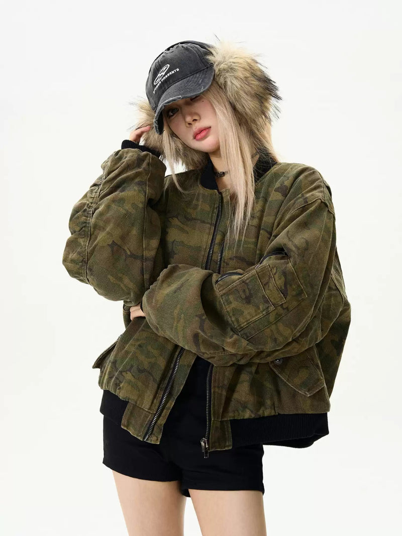 Camouflage pattern cotton blouson jacket OR3986 - ORUN