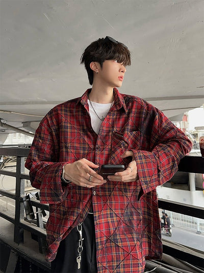 Casual plaid shirt OR3457 - ORUN