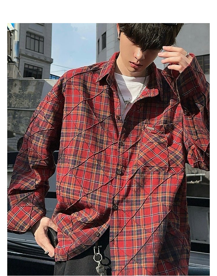 Casual plaid shirt OR3457 - ORUN