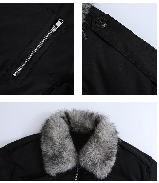 Collar fur thick jacket OR3844 - ORUN