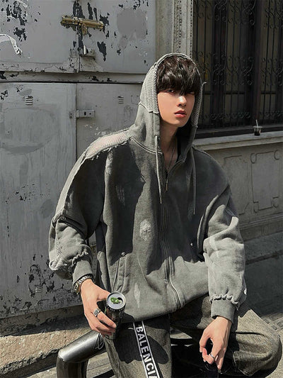 Damaged design hoodie OR3602 - ORUN