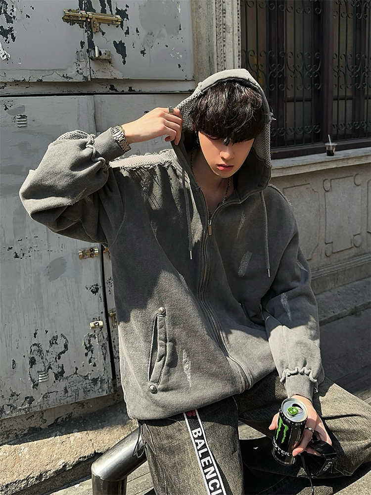 Damaged design hoodie OR3602 - ORUN