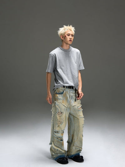 Design straight denim pants OR3302 - ORUN