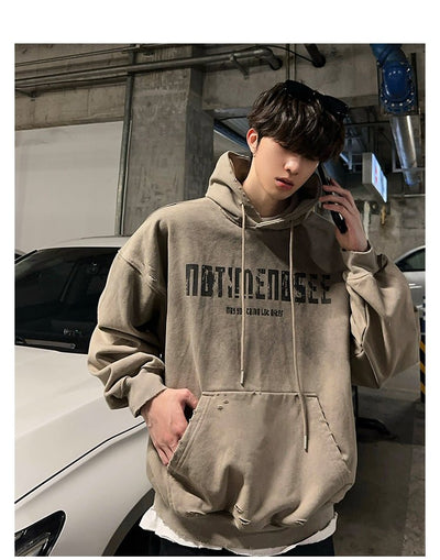 Distressed hoodie OR3474 - ORUN