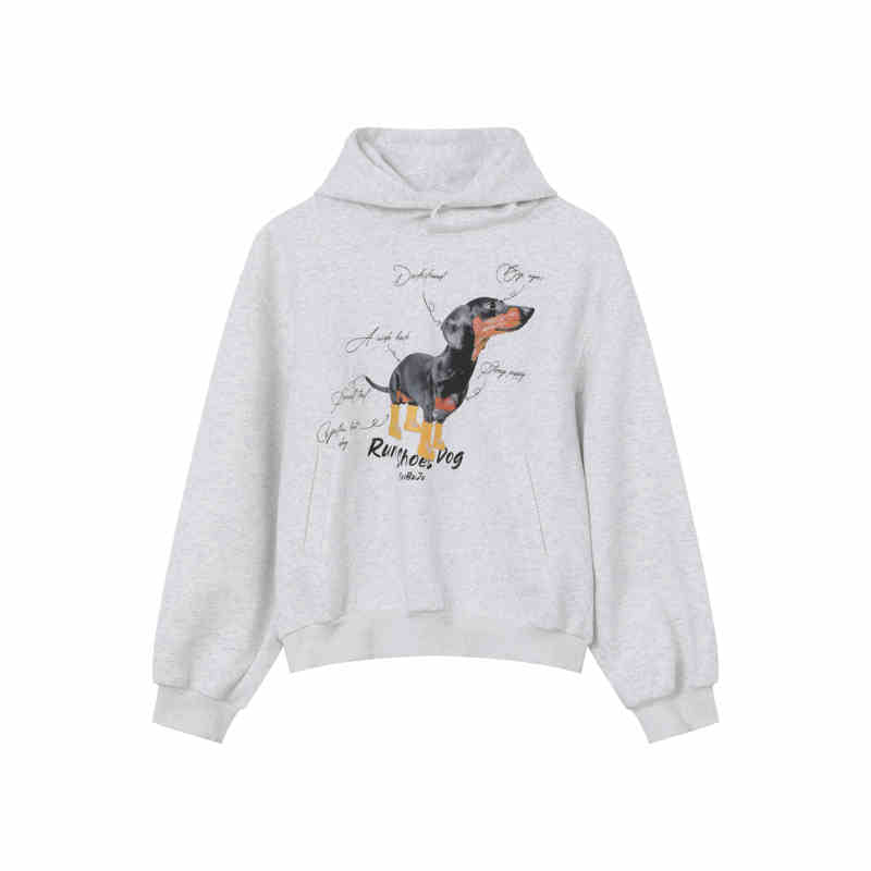 dog print hoodie OR3835 - ORUN