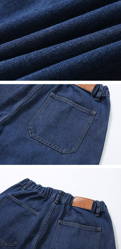 Elastic waist wide denim pants OR2824 - ORUN