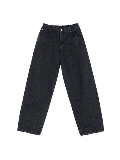 Elastic waist wide denim pants OR2824 - ORUN