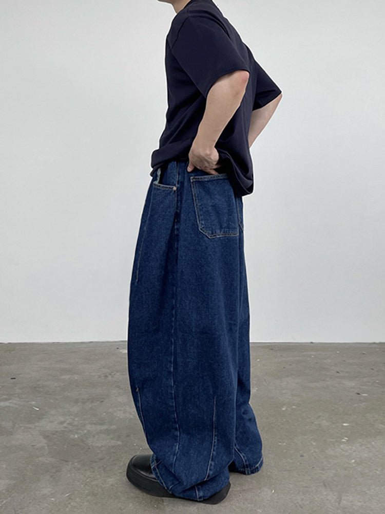 Elastic waist wide denim pants OR2824 - ORUN