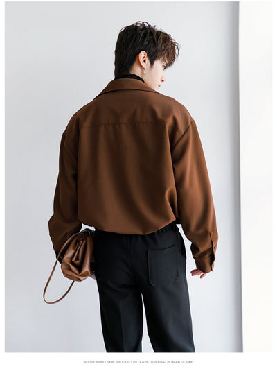 Fake two - piece turtleneck shirt OR3662 - ORUN