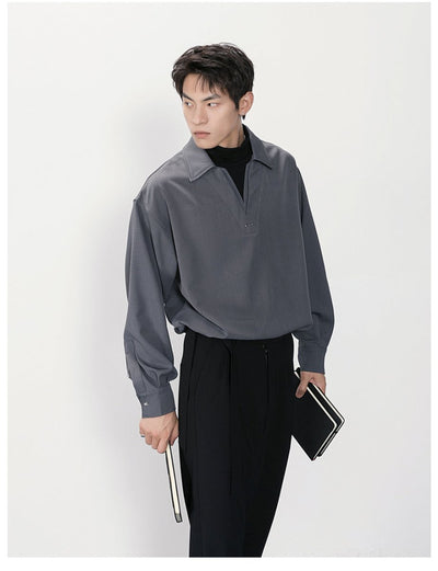 Fake two - piece turtleneck sweatshirt OR3502 - ORUN