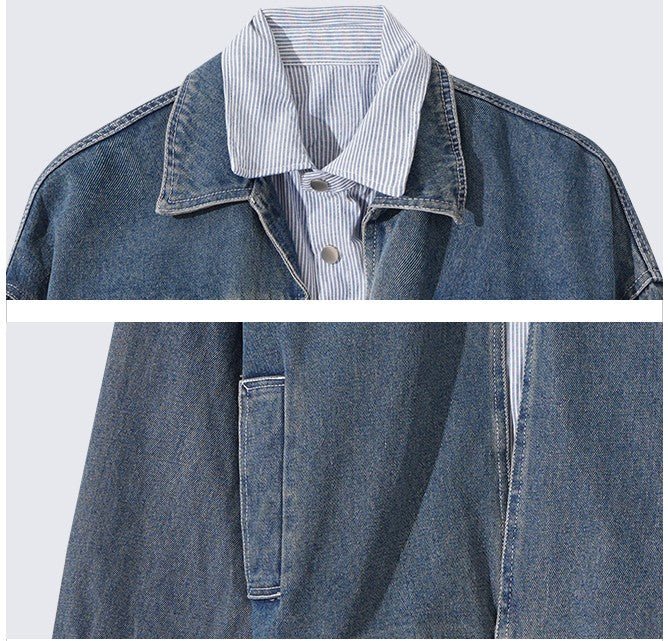 Faux layered denim jacket OR3511 - ORUN