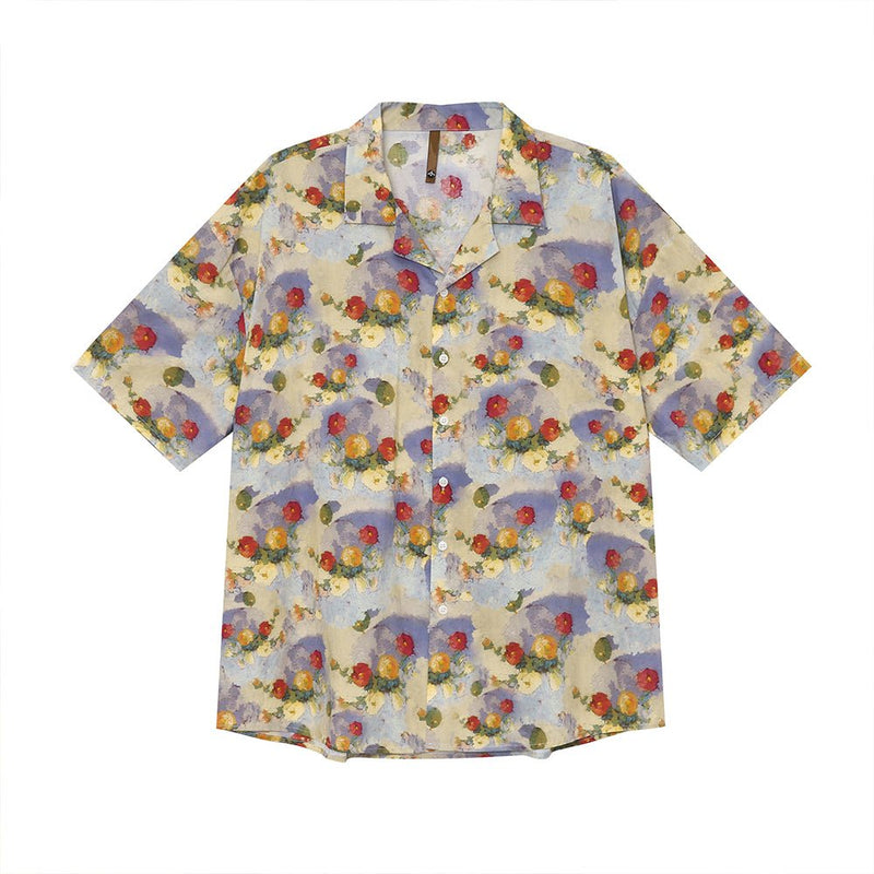 Floral short sleeve shirt OR3296 - ORUN