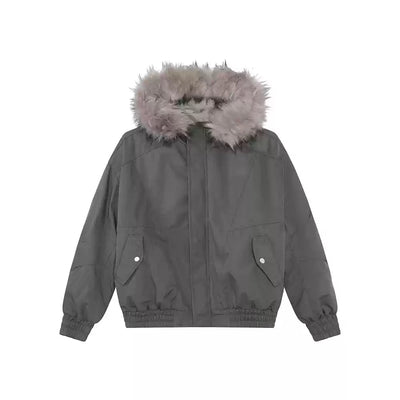 Fur hoodie jacket OR4014 - ORUN