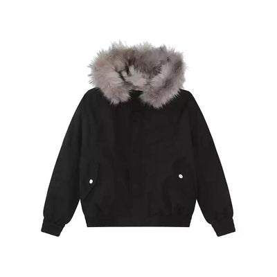 Fur hoodie jacket OR4014 - ORUN