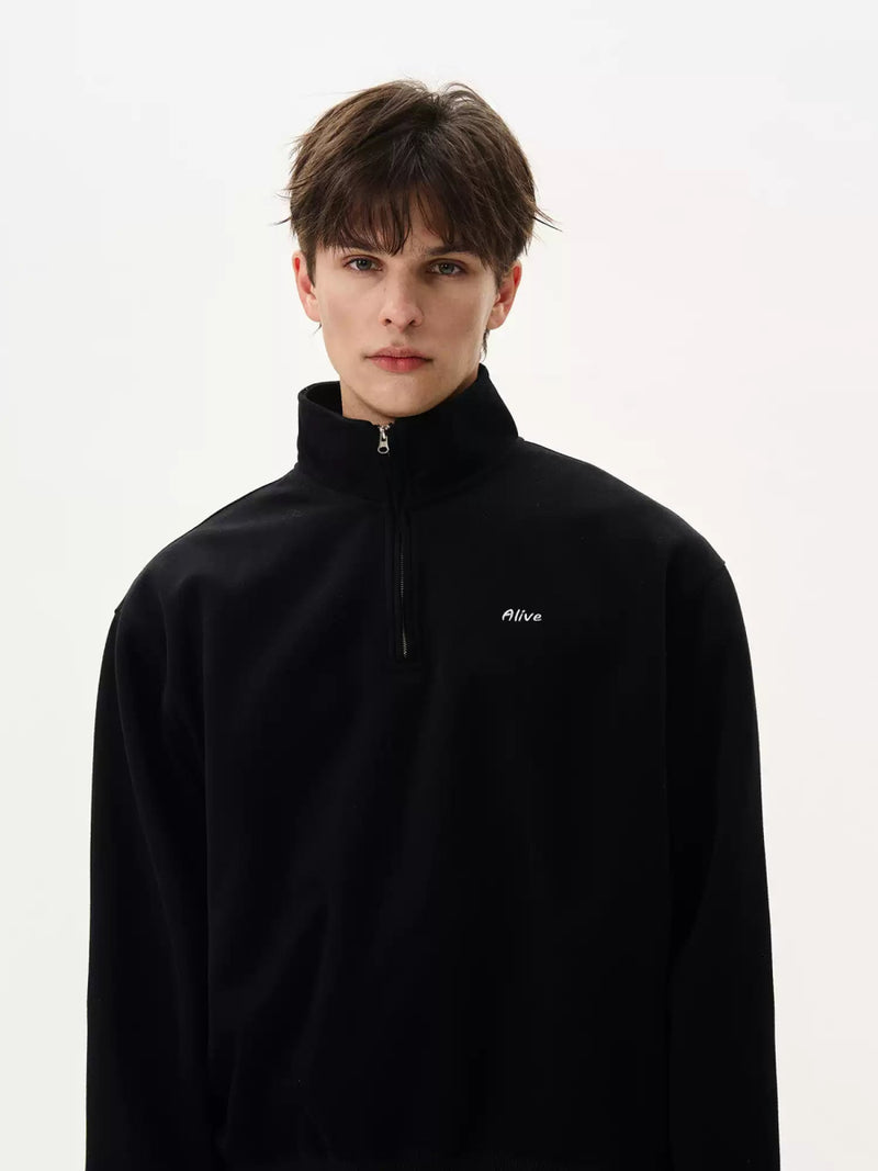 Half zip sweat polo shirt OR4104 - ORUN