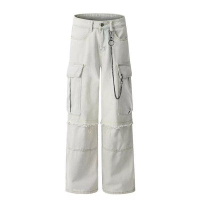 Heavyweight cargo denim pants OR4004 - ORUN