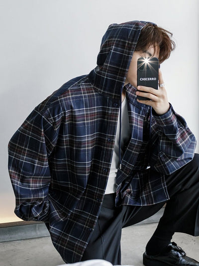 Hooded check jacket OR3413 - ORUN