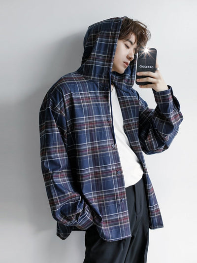 Hooded check jacket OR3413 - ORUN