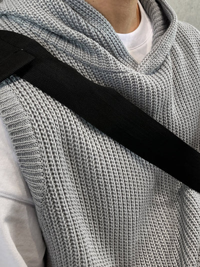 Knit hoodie vest OR2922 - ORUN