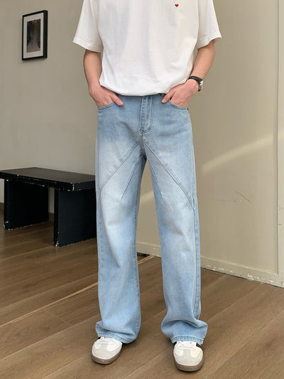 Light blue straight jeans OR3297 - ORUN