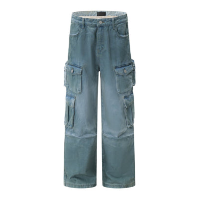 Multi - pocket denim pants OR3538 - ORUN