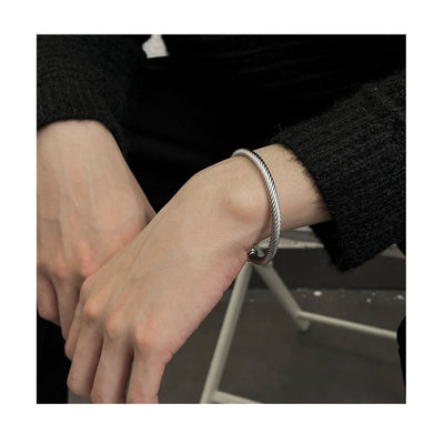 Niche design open titanium bracelet OR3011 - ORUN