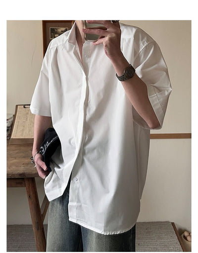 Oversized short sleeve shirt OR3069 - ORUN