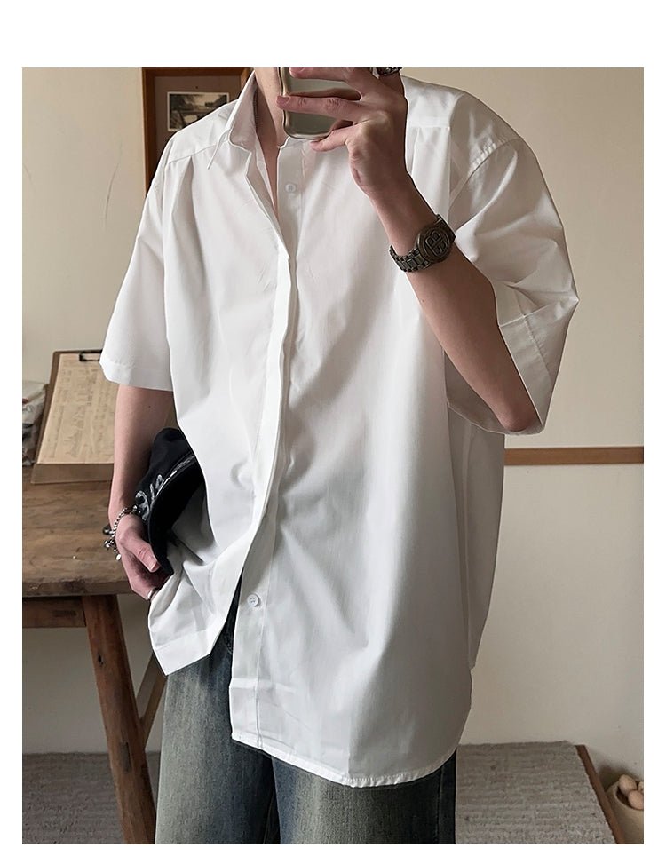 Oversized short sleeve shirt OR3069 - ORUN