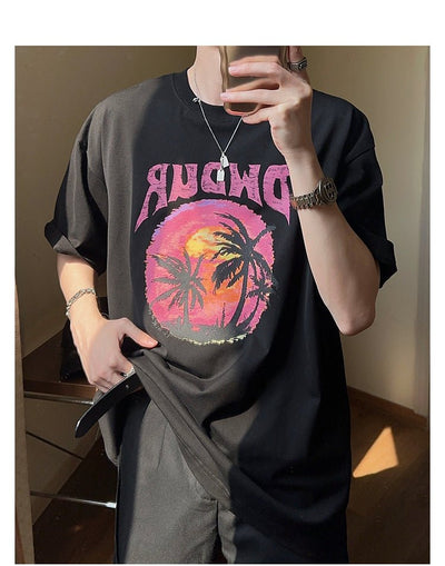 Palm tree T-shirt OR3154 - ORUN