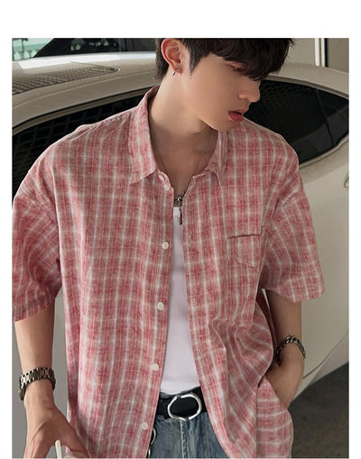 Plaid casual shirt OR3379 - ORUN