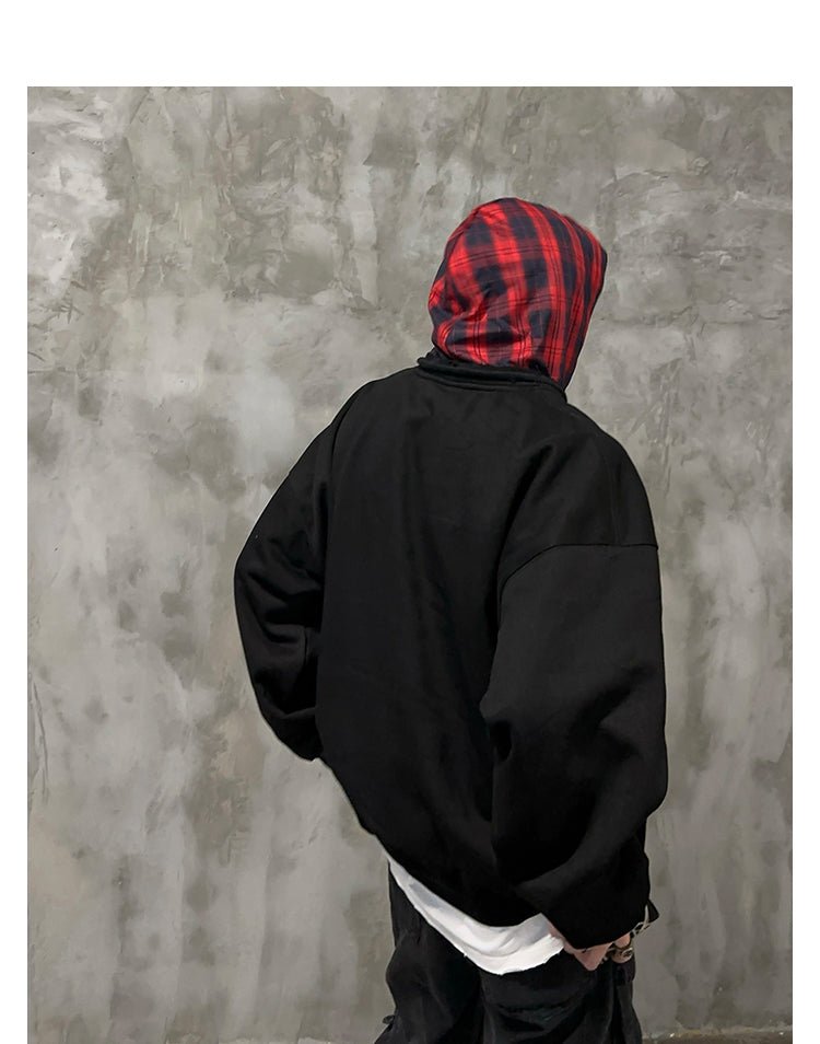 Plaid hoodie OR3725 - ORUN