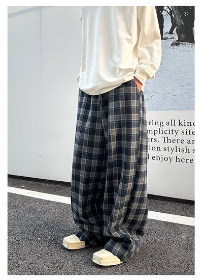 Plaid retro sweatpants OR4132 - ORUN