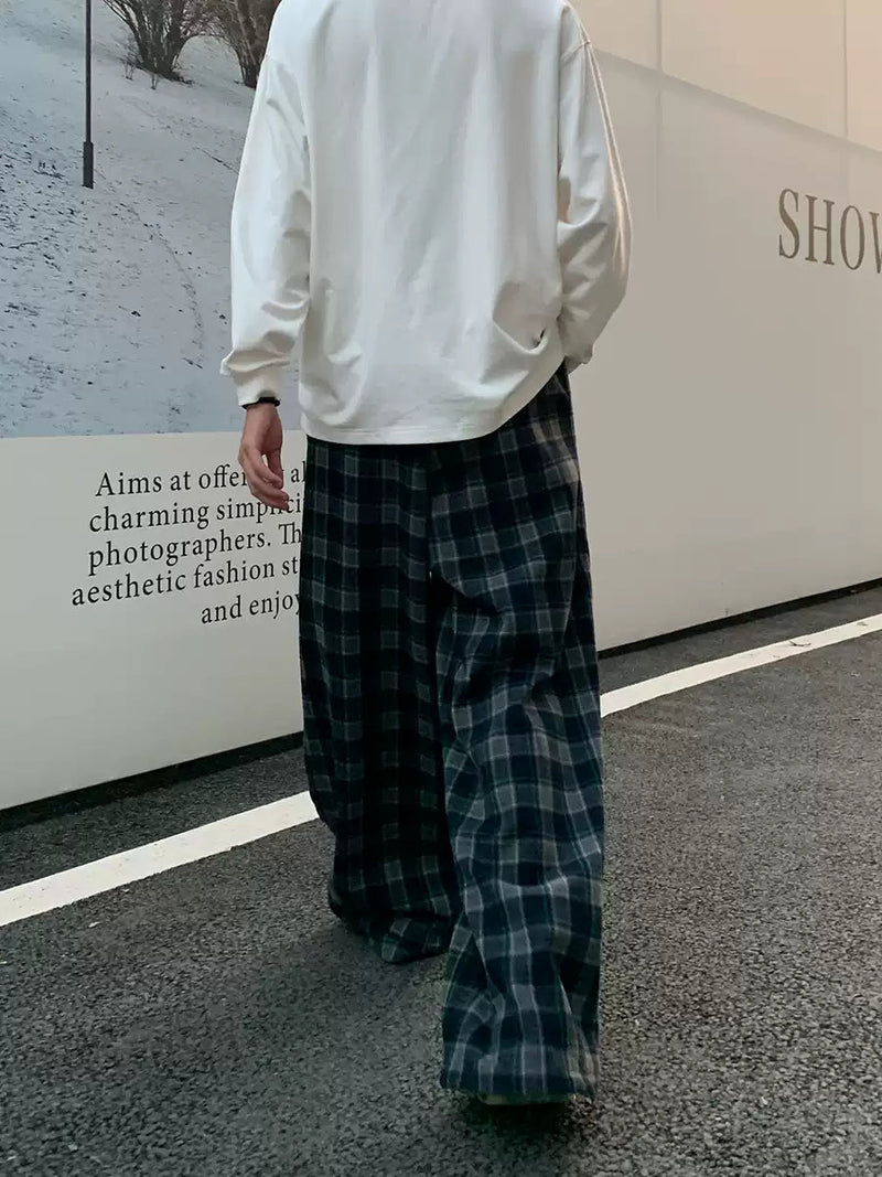 Plaid retro sweatpants OR4132 - ORUN