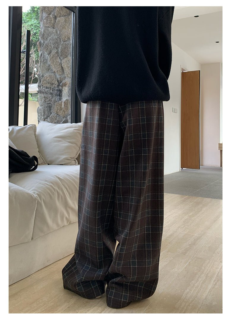 Plaid retro sweatpants OR4132 - ORUN