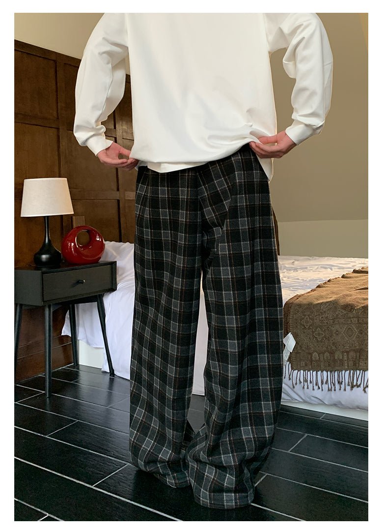 Plaid retro sweatpants OR4132 - ORUN