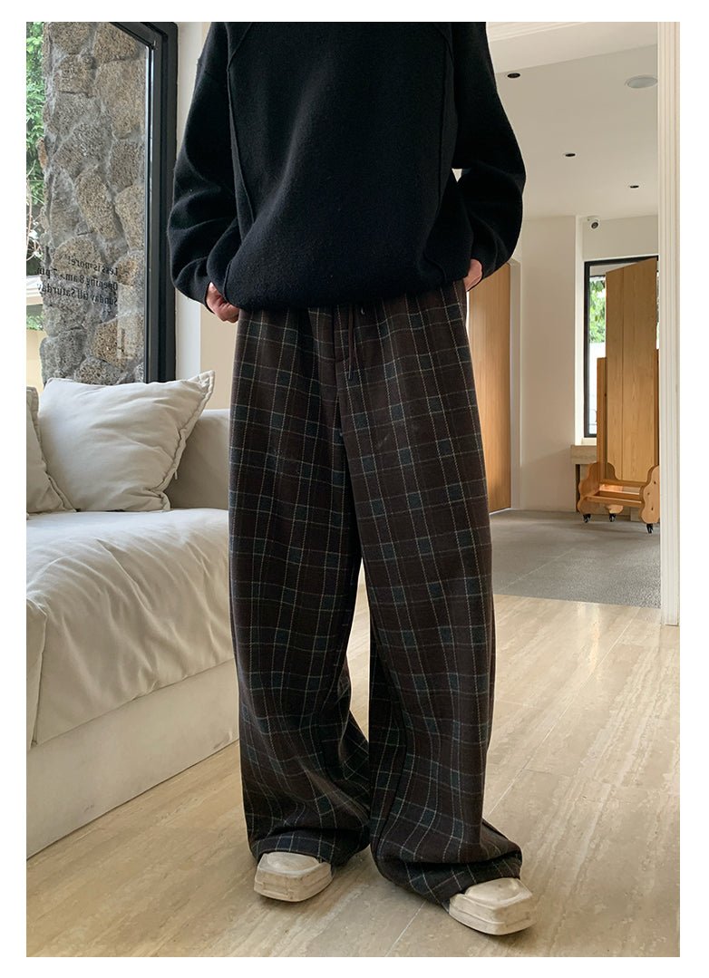 Plaid retro sweatpants OR4132 - ORUN